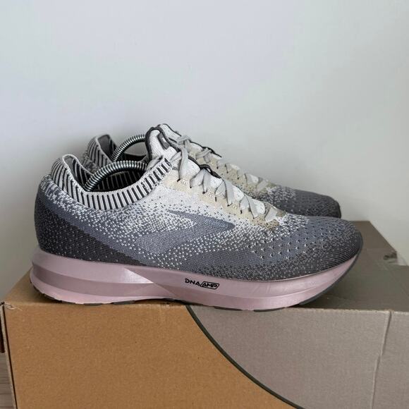 Brooks Levitate 2 Grey/Deep Rose Women Running Sneakers- SZ 7.5 - Picture 2 of 14